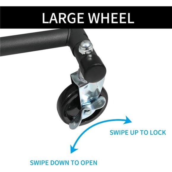 Heavy Duty Standard Rod Clothing Metal Garment Rack, Matte Dark Black - Picture 2 of 6